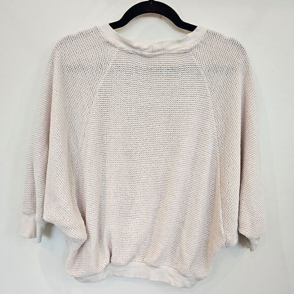 Altar'd State Cream Chenille Knit Dolman Sleeve Sweater Size Medium - Picture 4 of 13